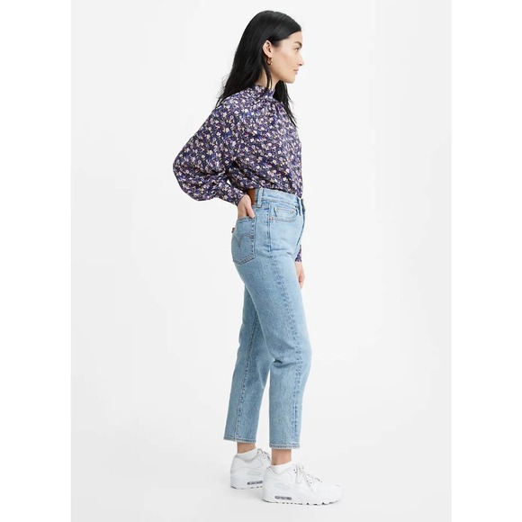 NWT Levi's Wedgie Button Fly Fit Ankle Jeans Size 30W High Rise - Picture 4 of 11